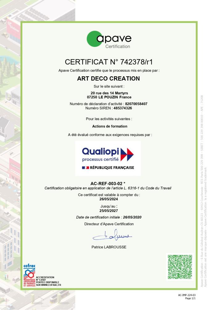 Qualiopi renouvellement (Cofrac)